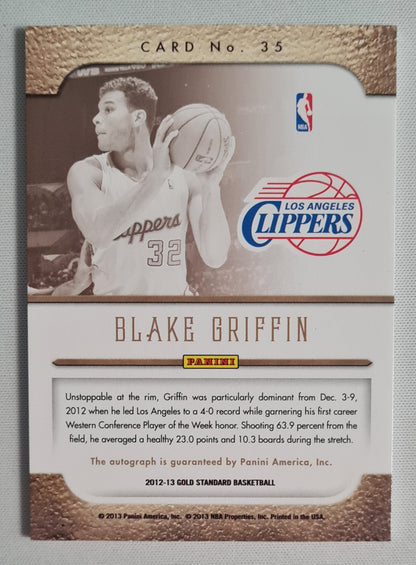 Blake Griffin - 2012/13 Panini Gold Standard Basketball NBA L.A. Clippers #35 /Autograph/75