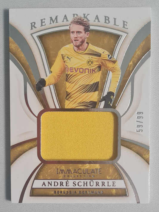 Andre Schurrle - 2020 Panini Immaculate Collection Soccer - Remarkable # RM-ASC /Patch/99