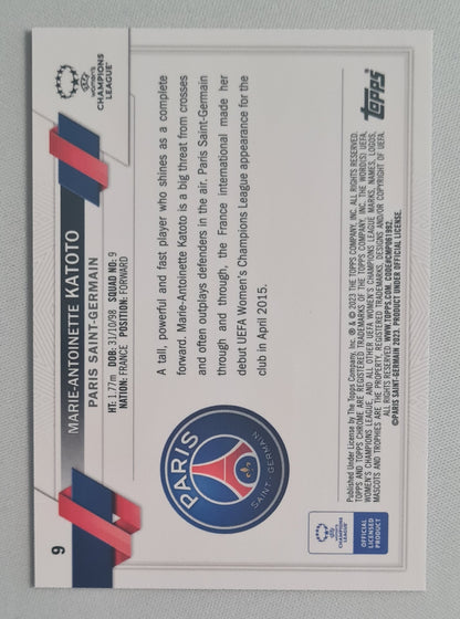 Marie-Antoinette Katoto - 2023 Topps Chrome PSG (CL) #9 /10