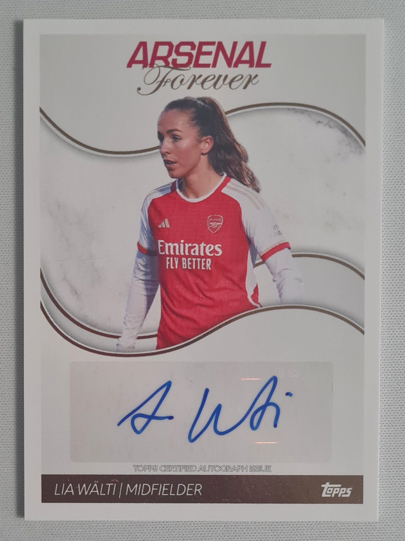 Lia Walti - 2024 Topps Arsenal Forever #AW-Ll /Autograph