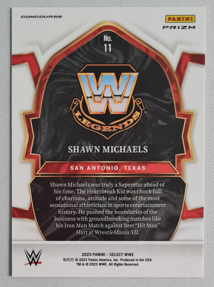 Shawn Michaels - 2023 Panini Select Concourse Red White And Blue Prizm #11