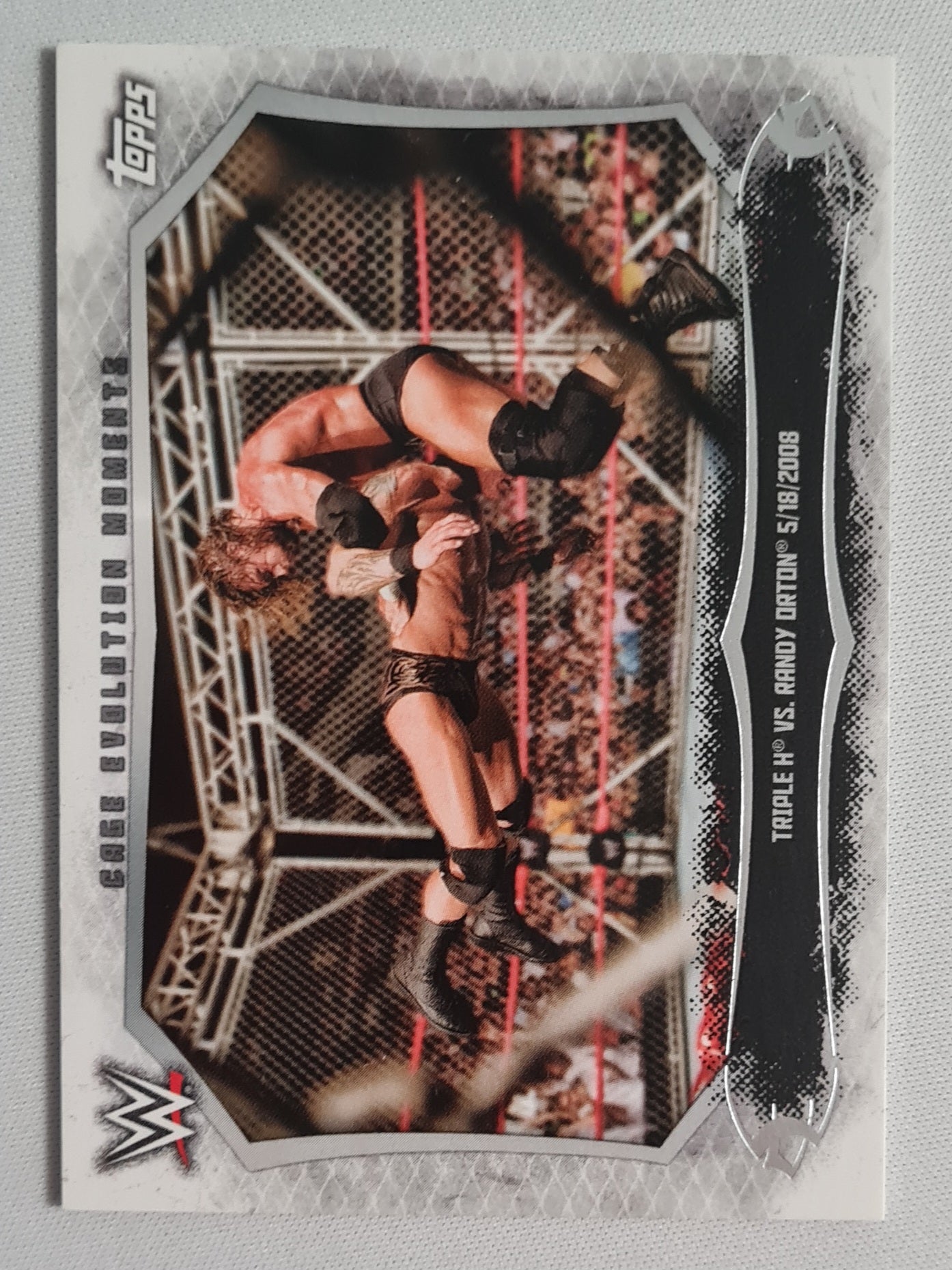Triple H Vs Randy Orton - 2015 Topps Undisputed WWE Cage Evolution Moments #CEM-6