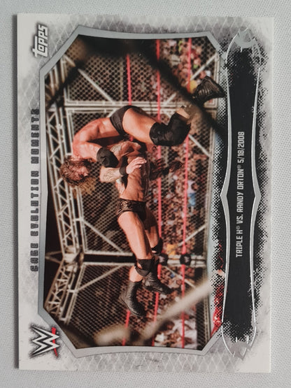 Triple H Vs Randy Orton - 2015 Topps Undisputed WWE Cage Evolution Moments #CEM-6