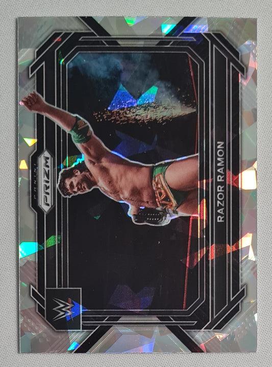Razor Ramon - 2023 Panini Prizm WWE Silver Cracked Ice Prizm #67