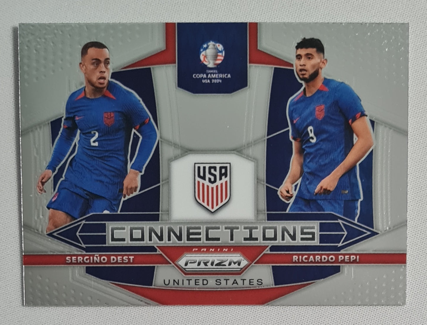 Ricardo Pepi & Sergino Dest - 2024 Panini Prizm Copa America Connections #16 United States