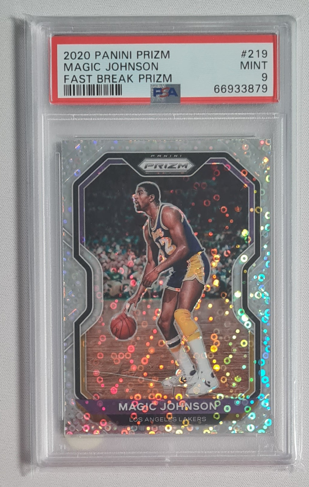 Magic Johnson NBA Basketball PSA 9 Lot (5 cards) - 2020 Panini Prizm #27 PSA 9