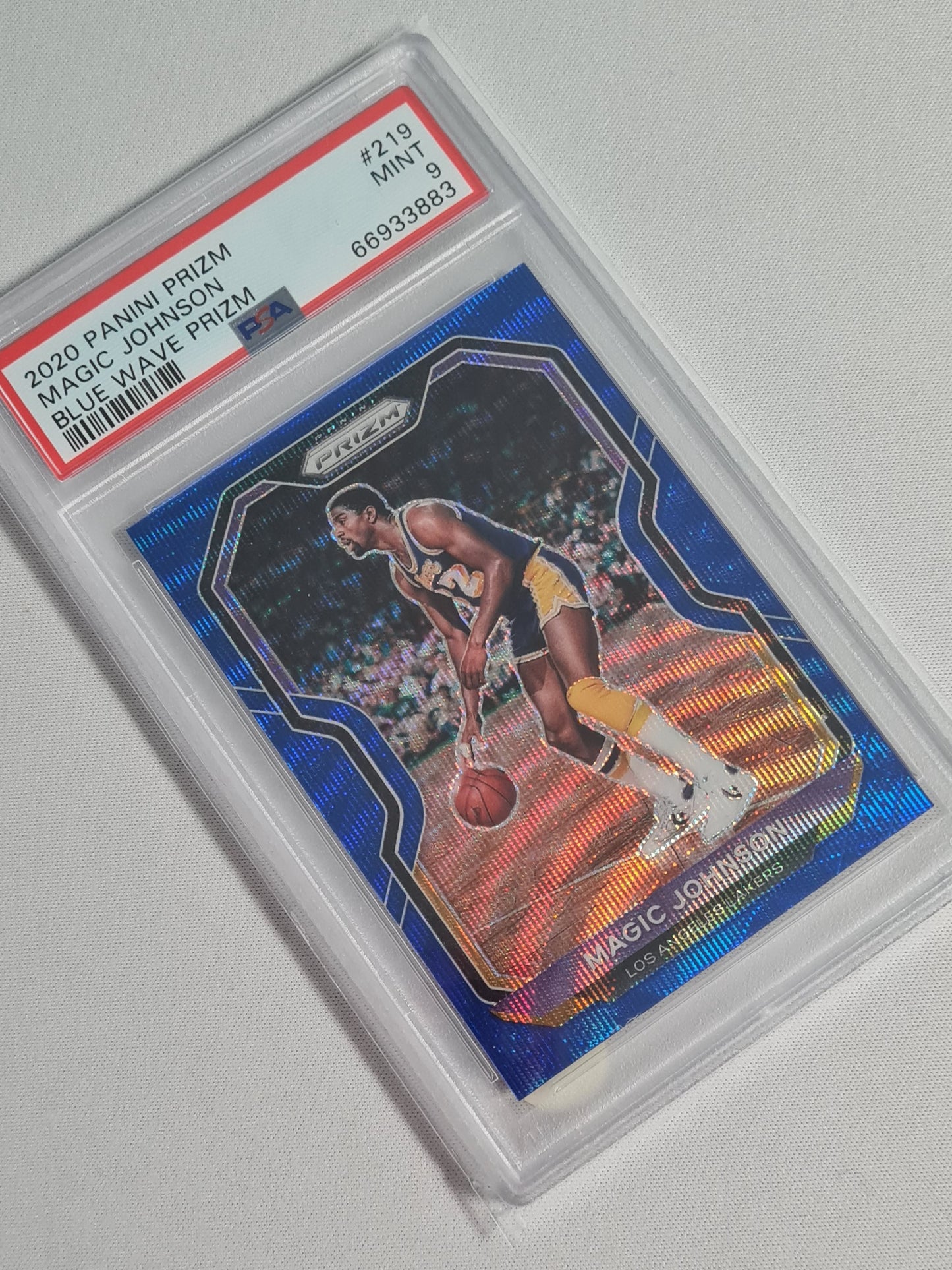 Magic Johnson NBA Basketball PSA 9 Lot (5 cards) - 2020 Panini Prizm #27 PSA 9