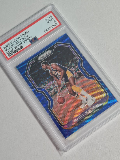 Magic Johnson NBA Basketball PSA 9 Lot (5 cards) - 2020 Panini Prizm #27 PSA 9