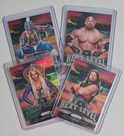 WWE Wrestling Next Level Lot (4 Cards) - 2022 Panini Prizm (WWE Smack Down & Raw)