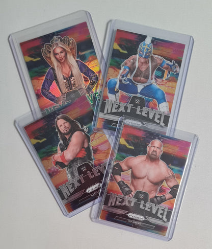 WWE Wrestling Next Level Lot (4 Cards) - 2022 Panini Prizm (WWE Smack Down & Raw)