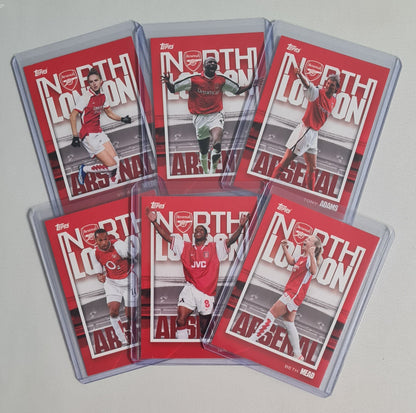 Arsenal North London Lot (6 Cards) - 2024 Topps Arsenal Collection
