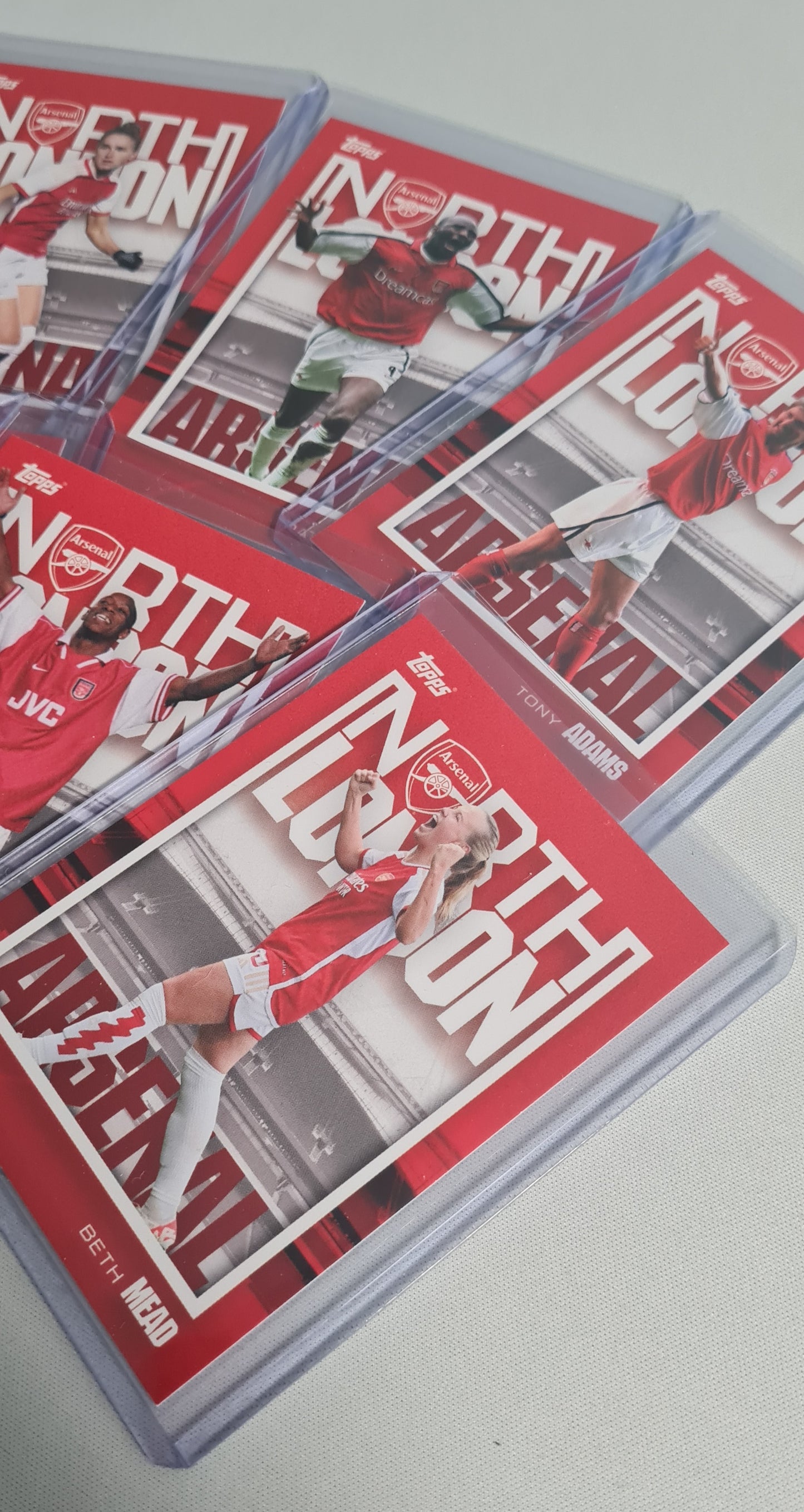 Arsenal North London Lot (6 Cards) - 2024 Topps Arsenal Collection