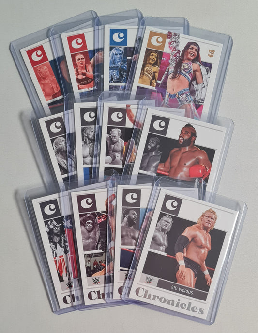 WWE Wrestling Lot (12 Cards) - 2022 Panini Chronicles (including Legends & RC) Super Stars