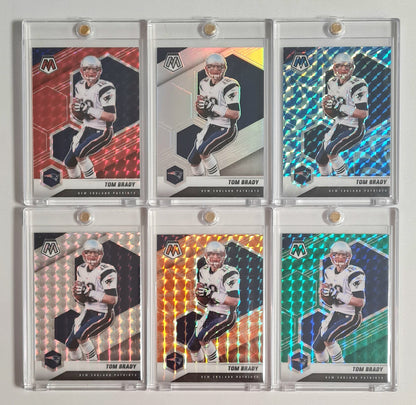 NFL Football Tom Brady New England Patriots Lot (11 Cards) - 2021 Panini Mosaic Football Prizm #137