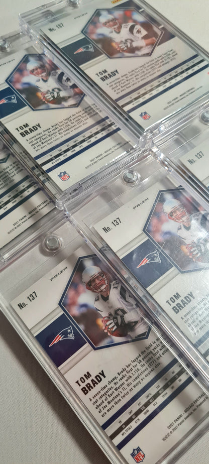 NFL Football Tom Brady New England Patriots Lot (11 Cards) - 2021 Panini Mosaic Football Prizm #137