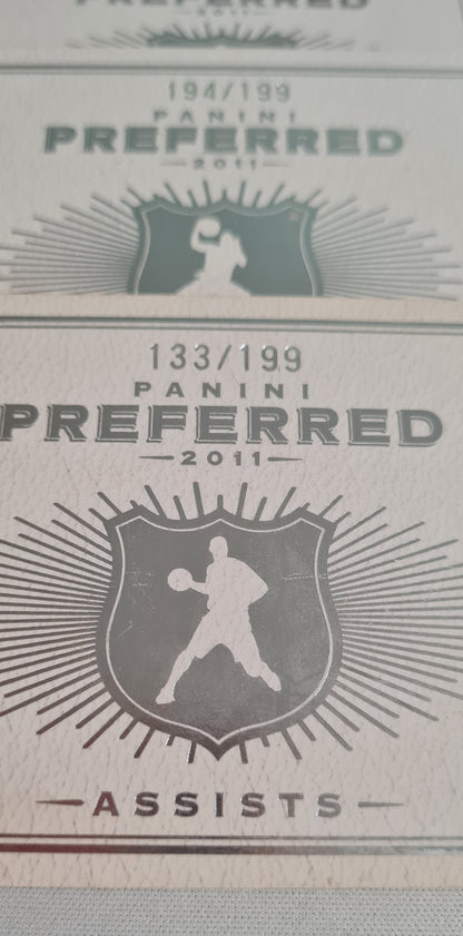 NBA Basketball Booklet Lot of 3 - 2011 Panini Preferred Assists (2) + Rebound (1) /Patches