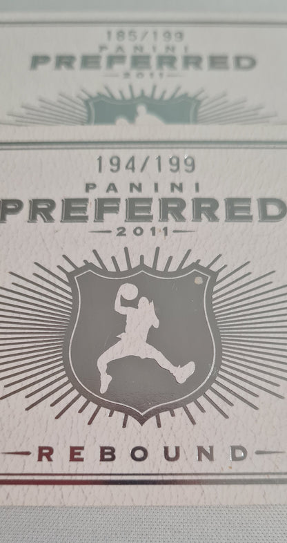 NBA Basketball Booklet Lot of 3 - 2011 Panini Preferred Assists (2) + Rebound (1) /Patches