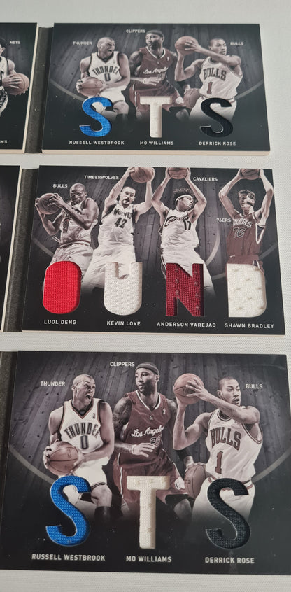 NBA Basketball Booklet Lot of 3 - 2011 Panini Preferred Assists (2) + Rebound (1) /Patches