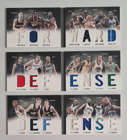 NBA Basketball Booklet Lot of 3 - 2011 Panini Preferred Forward (1) + Defense (2) /Patches