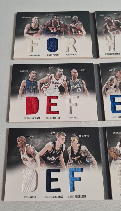 NBA Basketball Booklet Lot of 3 - 2011 Panini Preferred Forward (1) + Defense (2) /Patches
