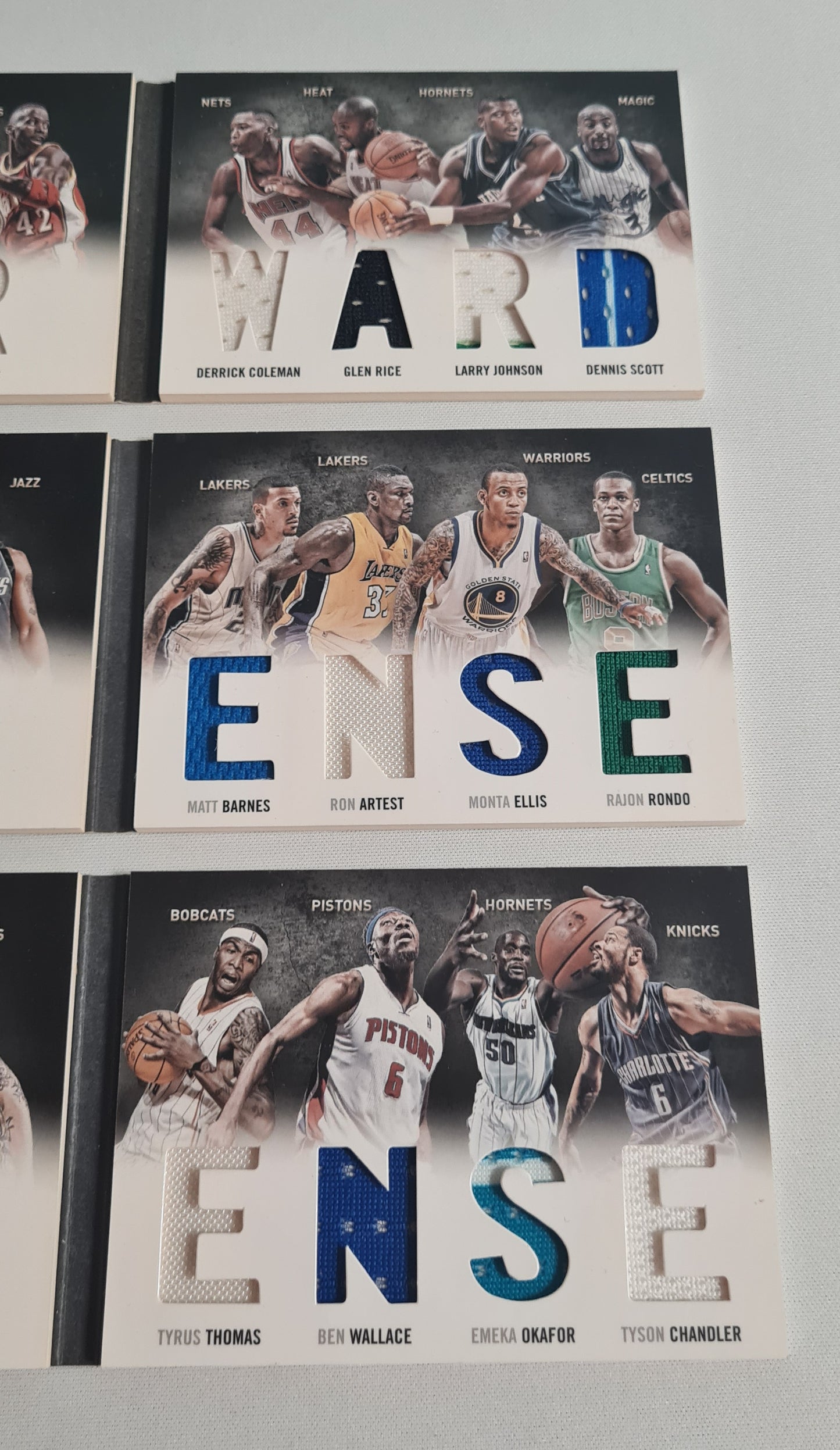 NBA Basketball Booklet Lot of 3 - 2011 Panini Preferred Forward (1) + Defense (2) /Patches