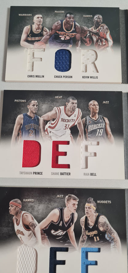 NBA Basketball Booklet Lot of 3 - 2011 Panini Preferred Forward (1) + Defense (2) /Patches
