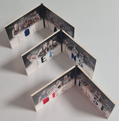 NBA Basketball Booklet Lot of 3 - 2011 Panini Preferred Forward (1) + Defense (2) /Patches