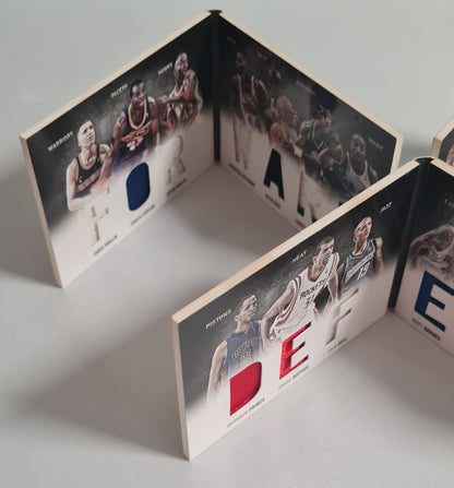 NBA Basketball Booklet Lot of 3 - 2011 Panini Preferred Forward (1) + Defense (2) /Patches