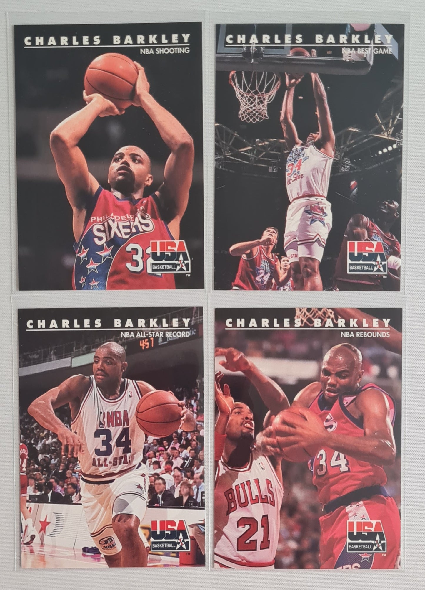 NBA Basketball -Team USA Lot (34 Cards !) - 1992 SkyBox International (Dream Team)