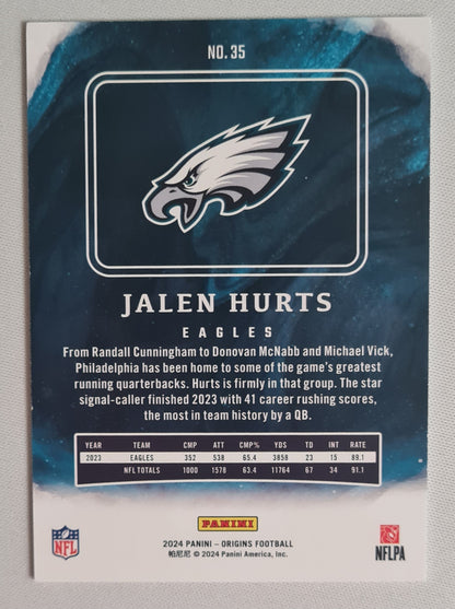 Jalen Hurts - 2024 Panini Origins Football NFL Eagles #35 Blue /99