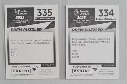 Soccer Panini (Lot 6 Stickers) Premier league Sticker Collection (Mini) - 2022/23 Premier League Legend
