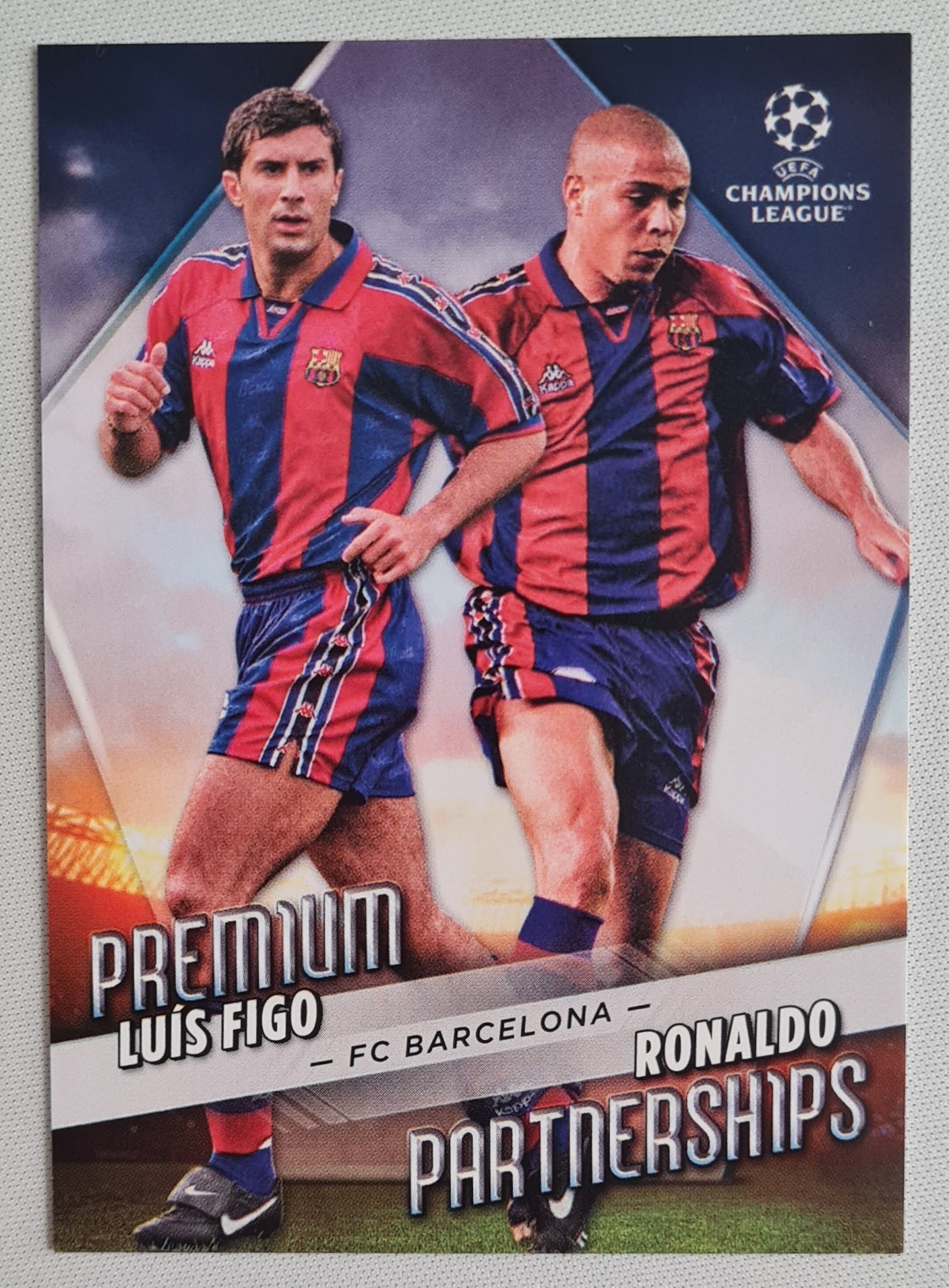 Luis Figo & Ronaldo - 2023 Topps Premium Partnerships FC Barcelona (CL) PP-8