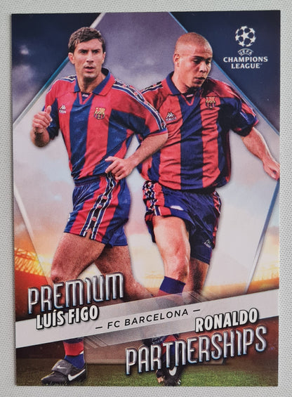 Luis Figo & Ronaldo - 2023 Topps Premium Partnerships FC Barcelona (CL) PP-8