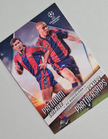 Luis Figo & Ronaldo - 2023 Topps Premium Partnerships FC Barcelona (CL) PP-8