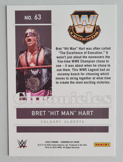 Bret "Hit Man" Hart - 2022 Panini Chronicles WWE Legends #63