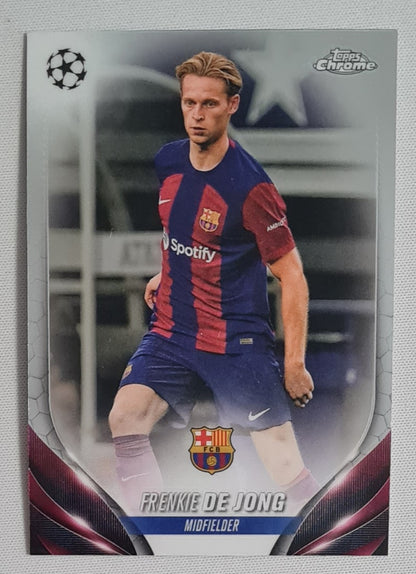 Frenkie de Jong - 2024 Topps Chrome Soccer FC Barcelona (CL) #166