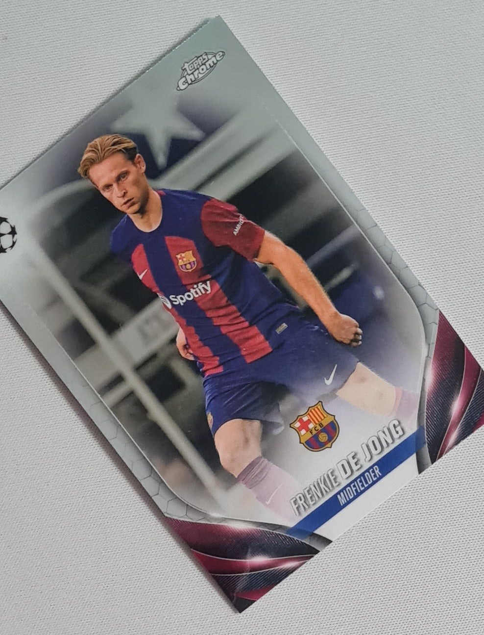 Frenkie de Jong - 2024 Topps Chrome Soccer FC Barcelona (CL) #166