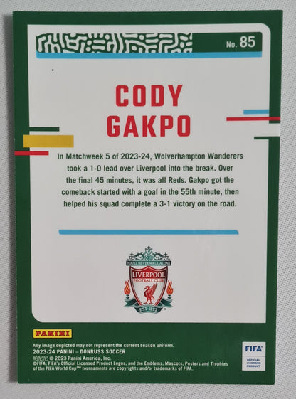 Cody Gakpo - 2023/24 Panini Donruss Soccer Liverpool FC #85