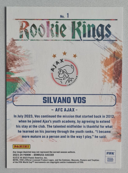 Silvano Vos - 2023/24 Panini Donruss Soccer Rookie Kings - AFC Ajax #1