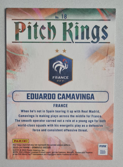 Eduardo Camavinga - 2023/24 Panini Donruss Soccer Rookie Kings - FRANCE #18