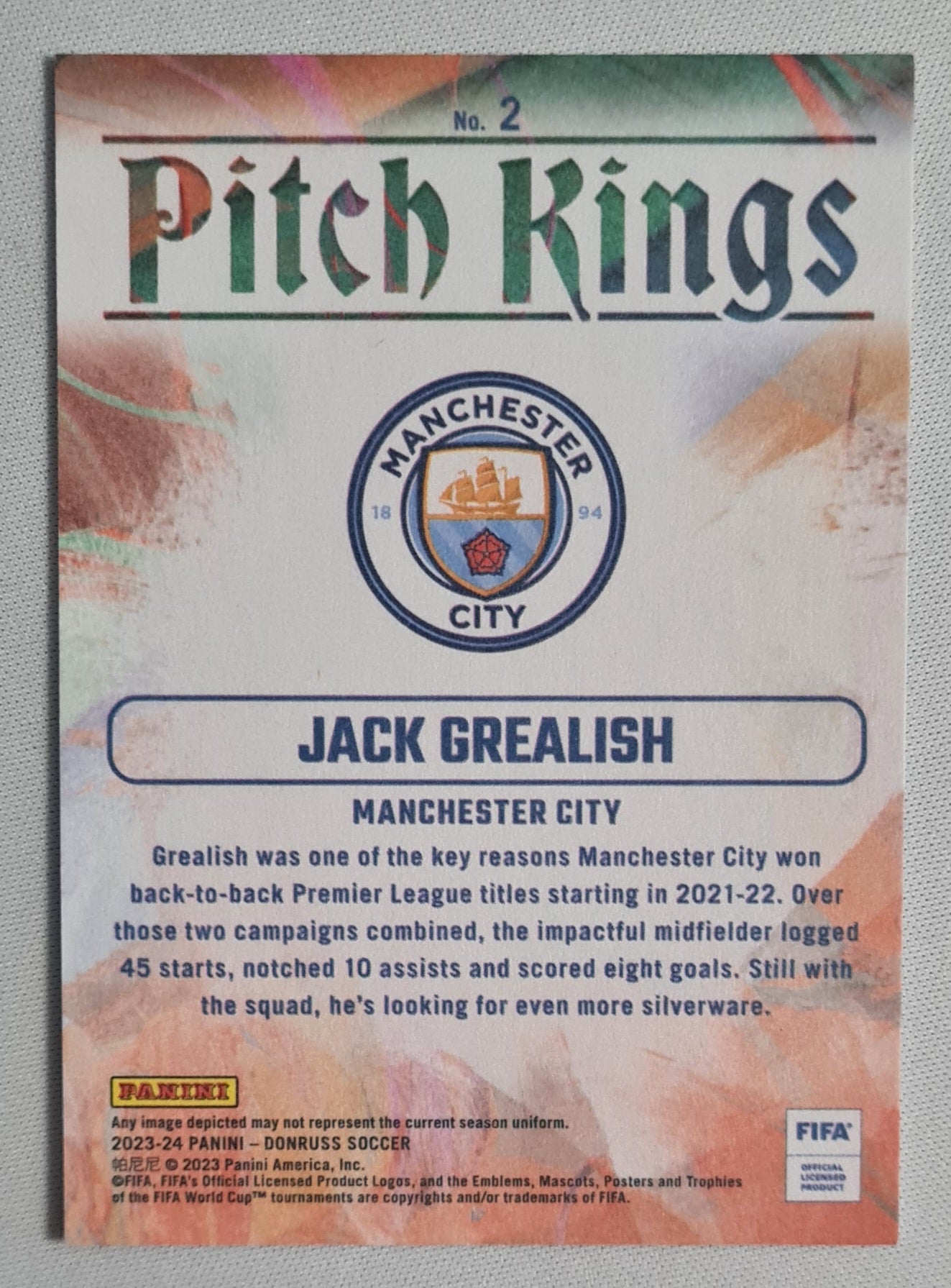 Jack Grealish - 2023/24 Panini Donruss Soccer Rookie Kings - Manchester City  #2