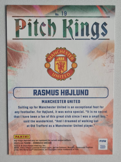 Rasmus Hojlund - 2023/24 Panini Donruss Soccer Rookie Kings - Manchester United #19