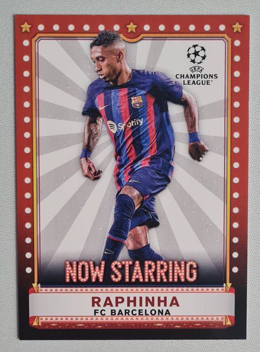 Raphinha - 2023 Topps NOW STARRING (CL) FC Barcelona #NS-4