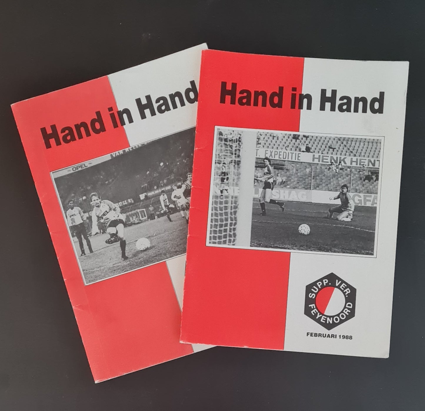Feyenoord Official Programme - 1988 Hand in Hand - Match Day January & February (2x Programmes)