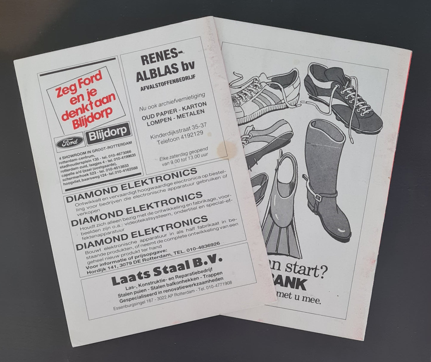 Feyenoord Official Programme - 1988 Hand in Hand - Match Day January & February (2x Programmes)