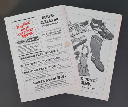 Feyenoord Official Programme - 1988 Hand in Hand - Match Day January & February (2x Programmes)