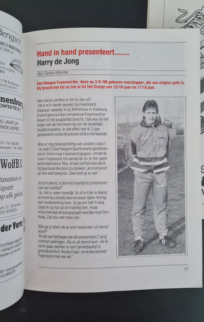 Feyenoord Official Programme - 1988 Hand in Hand - Match Day January & February (2x Programmes)