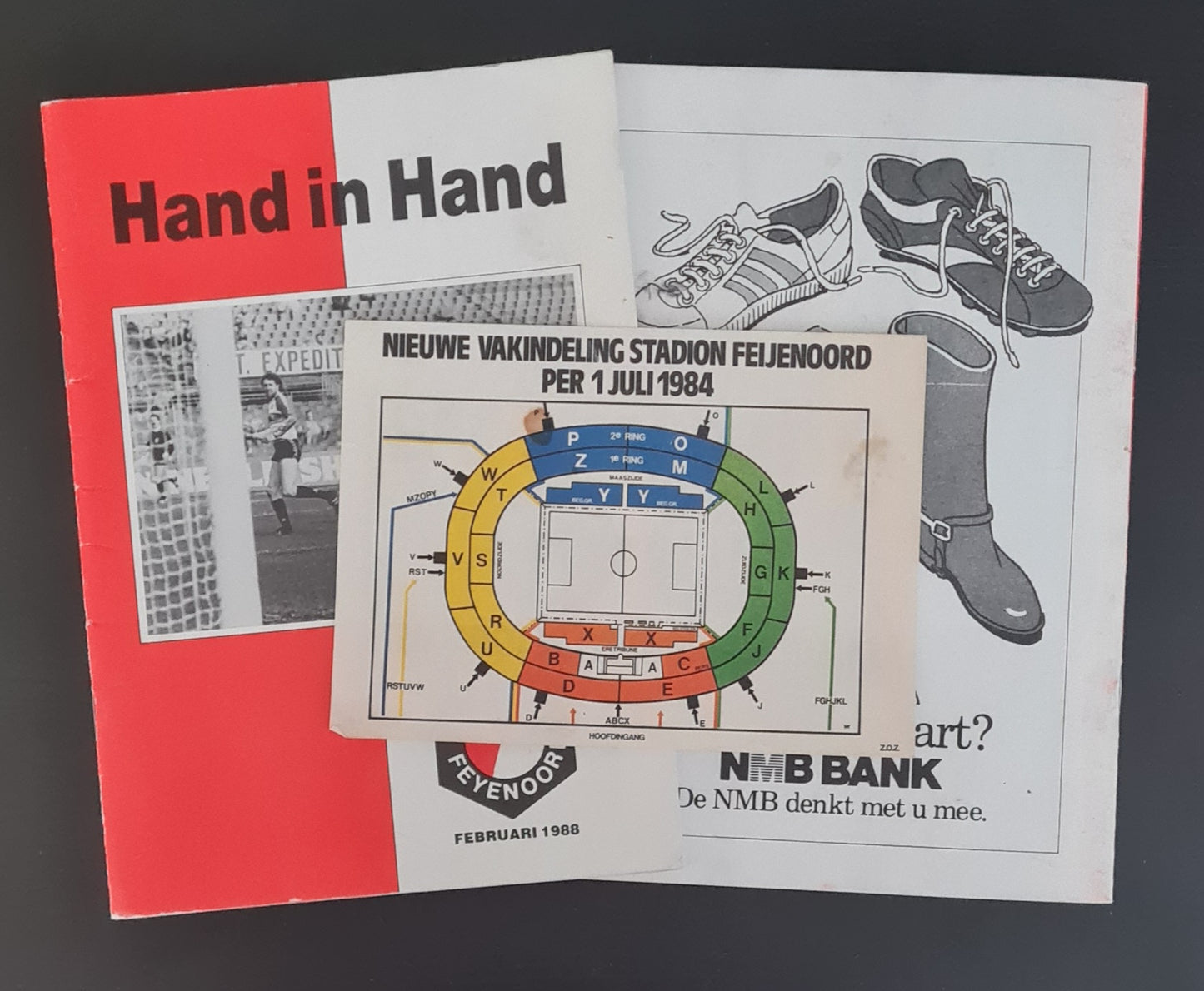Feyenoord Official Programme - 1988 Hand in Hand - Match Day January & February (2x Programmes)
