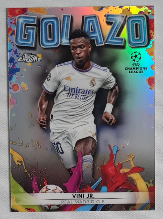 Vini Jr. - 2022 Topps Chrome GOLAZO Real Madrid (CL) #G-2 Refractor