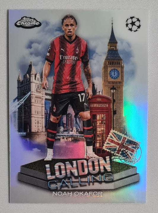 Noah Okafor - 2024 Topps Chrome London Call - AC Milan (CL) # LC-1